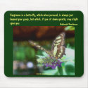 Butterfly Happiness Affirmations Nature Mousepad