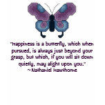 Butterfly, "Happiness is a butterfly, which whe... t-shirts