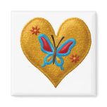 BUTTERFLY HEART Locker Magnets, Refrigerator