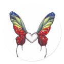 Butterfly Heart stickers