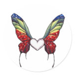 Butterfly Heart stickers