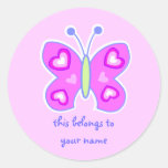 butterfly heart sticker
