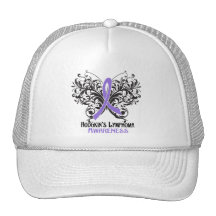 Butterfly Hodgkins Lymphoma Awareness Trucker Hats