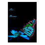 Butterfly in Blue Light -Vertical Gift Tag