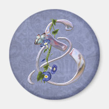 Butterfly Initial S Magnets