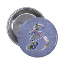 Butterfly Initial S Pin