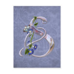 Butterfly Initial S Postcard