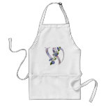 Butterfly Initial W aprons