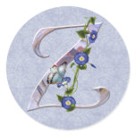 Butterfly Initial Z stickers