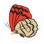 Butterfly ink drawing Sticker