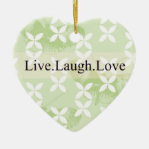 Butterfly Inspirations Live Laugh Love Ornaments
