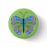 Butterfly Jam Blue buttons