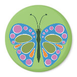 Butterfly Jam Blue magnets