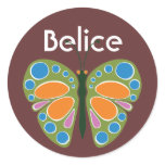 Butterfly Jam Green stickers