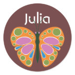 Butterfly Jam Orange stickers