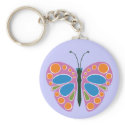 Butterfly Jam Pink keychains