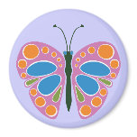 Butterfly Jam Pink magnets