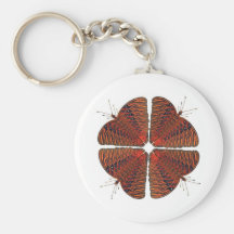 Butterfly Kaleidoscope Mandala Keychain