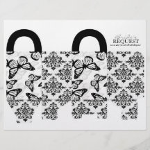 Butterfly Kisses Bold Favour Basket Template 4 Flyer