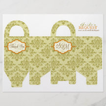 Butterfly Kisses Charming Favour Basket Template 2 Flyer