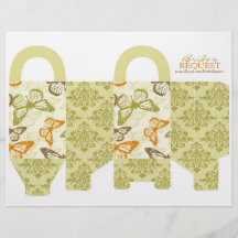 Butterfly Kisses Charming Favour Basket Template 4 Flyer Design