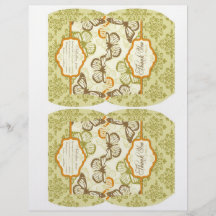 Butterfly Kisses Charming Puff Box Template Full Colour Flyer