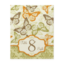 Butterfly Kisses Charming Table Card B2 Full Color Flyer