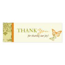 Butterfly Kisses Charming TY Skinny Card Business Cards