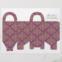 Butterfly Kisses Flirt Favour Basket Template 3 Flyers