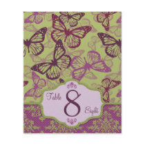 Butterfly Kisses Flirt Table Card B2 Personalized Flyer