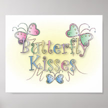 Butterfly Kisses Wall Art Posters