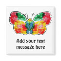 Butterfly - landscape template design magnets