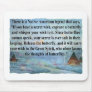 Butterfly legend mouse mat