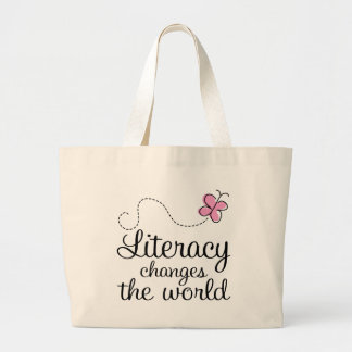 Butterfly Literacy Changes The World Gift Canvas Bags