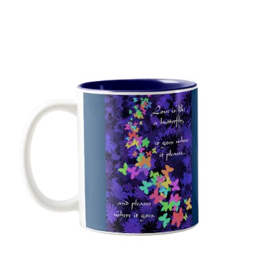 Butterfly Love Coffee Mugs by avisnoelledesigns