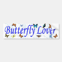 butterfly lover bumper sticker