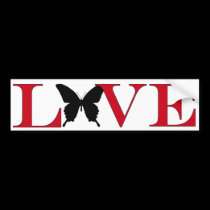 Butterfly Lover Bumpersticker bumper stickers