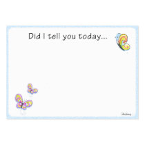 Butterfly Lunch Box Love Note Business Card