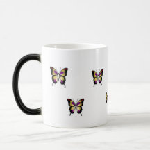 Butterfly Morphing mug CHANGES when hot!