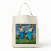 Butterfly - Morpho - I hate it when the colours ru Canvas Bags