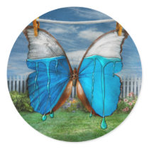 Butterfly - Morpho - I hate it when the colours ru Sticker