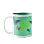 Butterfly & Moth Aqua Mug