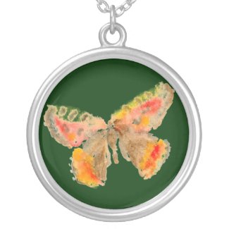 Butterfly Necklace - Orange
