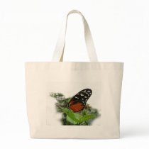 Butterfly on a plant in the garden , tote bag