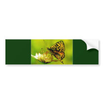 Butterfly on Flower Bumper Stickers