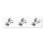 Butterfly On Leafy Vine bumper stickers