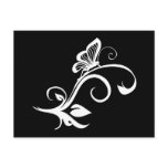 Butterfly On Leafy Vine postcards