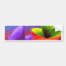 Butterfly Painting Art - Multi Bumper Stickers