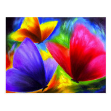 Butterfly Painting Art - Multi Post Cards