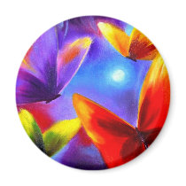 Butterfly Parade Painting Art - Multi